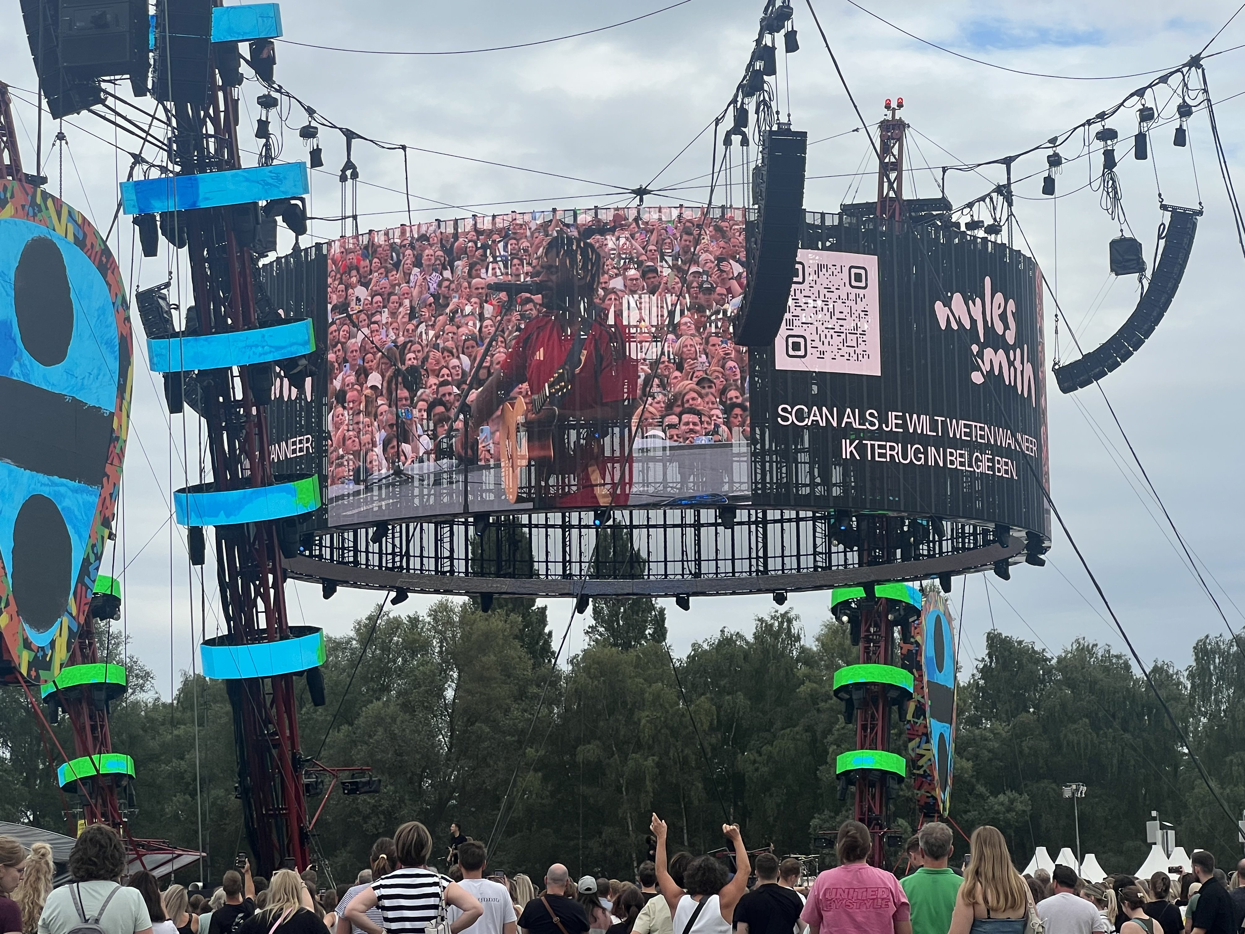 Myles Smith performing on stage