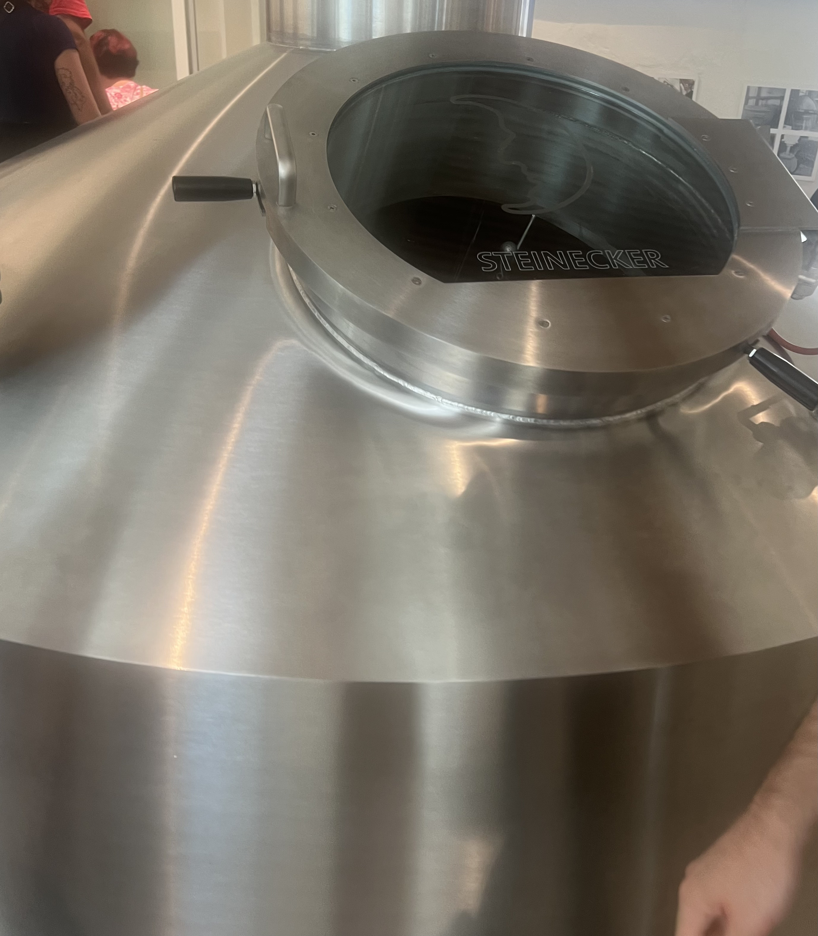 Copper kettles in Halve Maan brewery