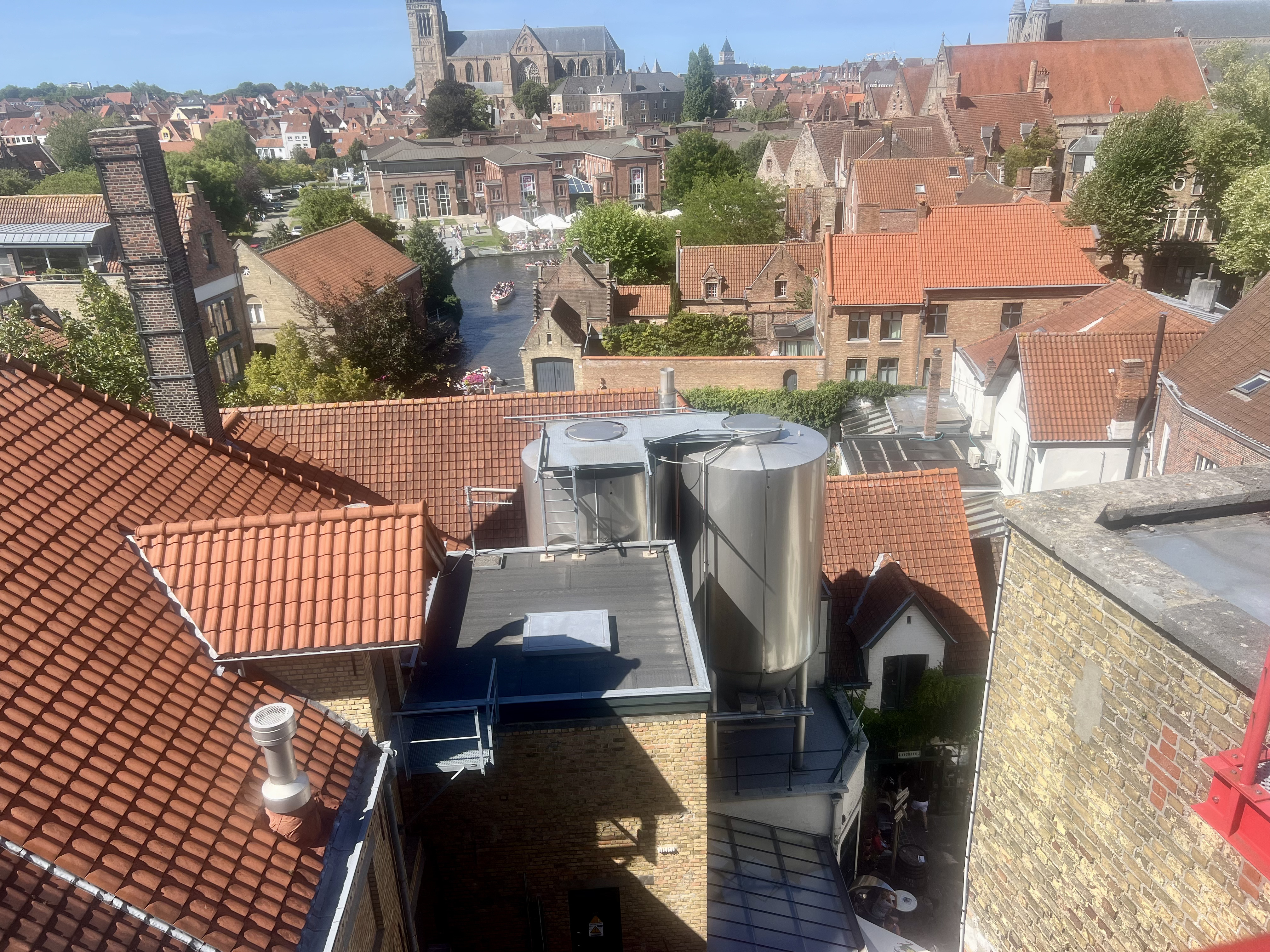View from the top of the brewery of the brewery