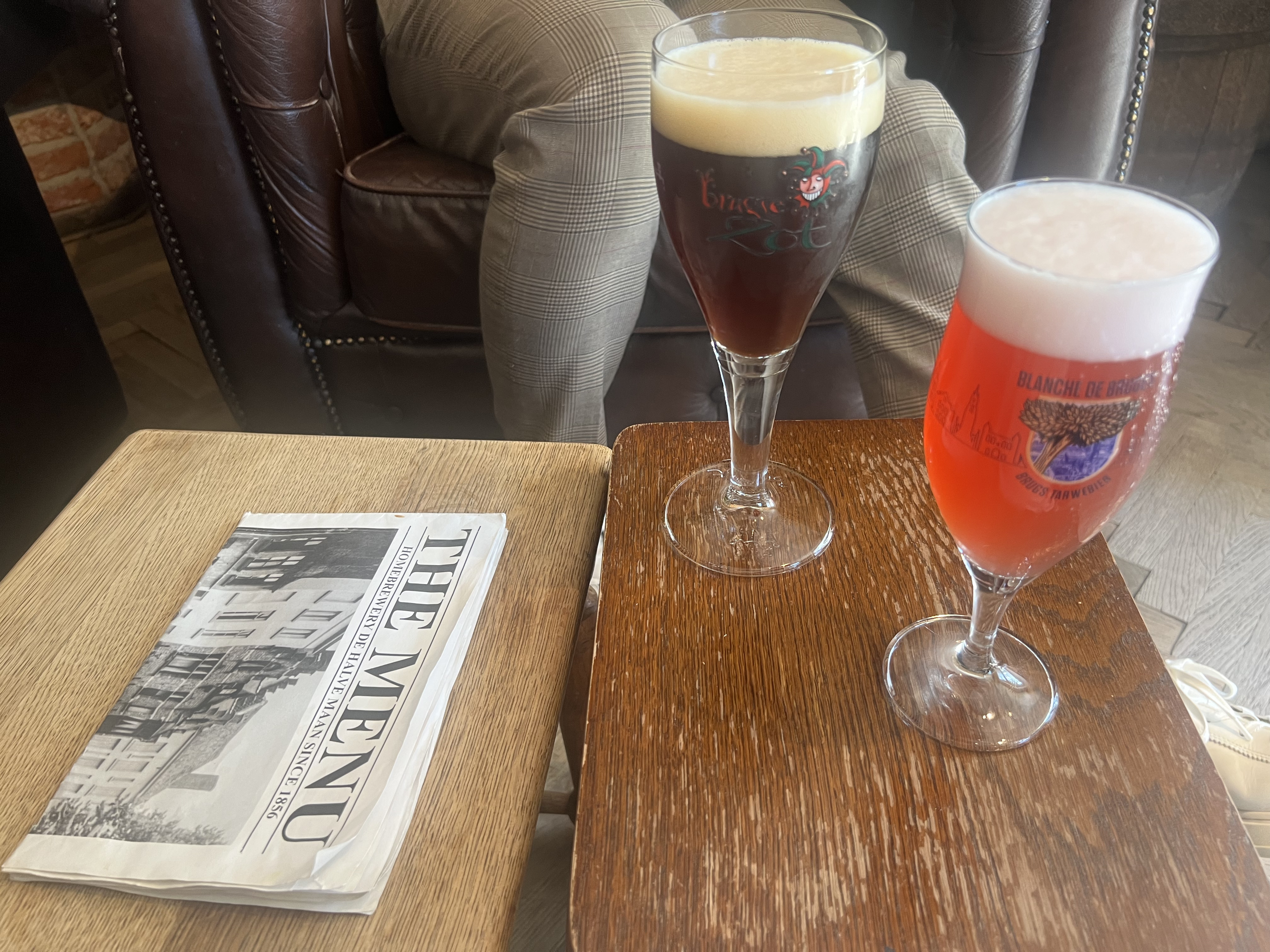 Beer tasting at Halve Maan brewery