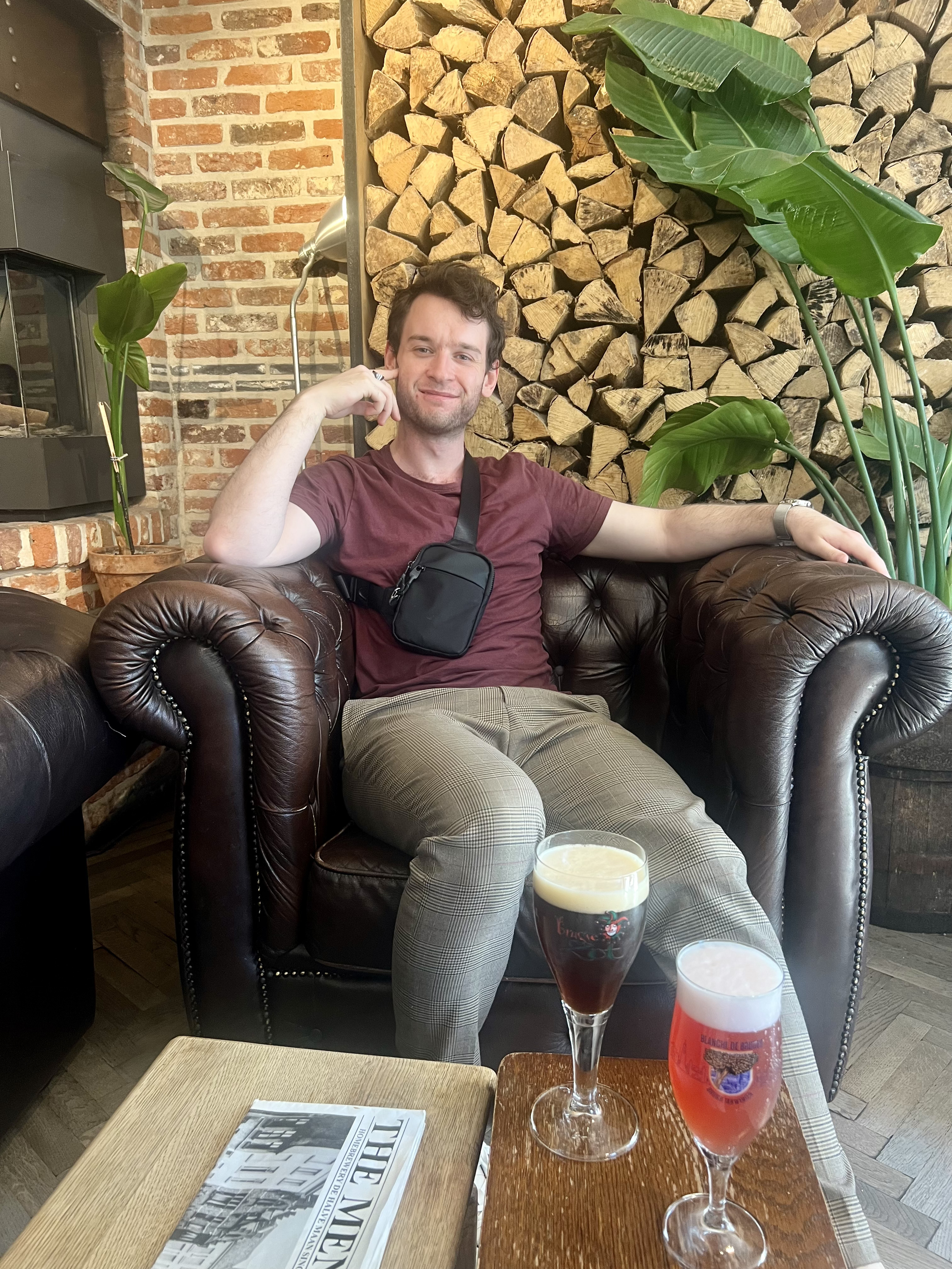 Beer tasting at Halve Maan brewery