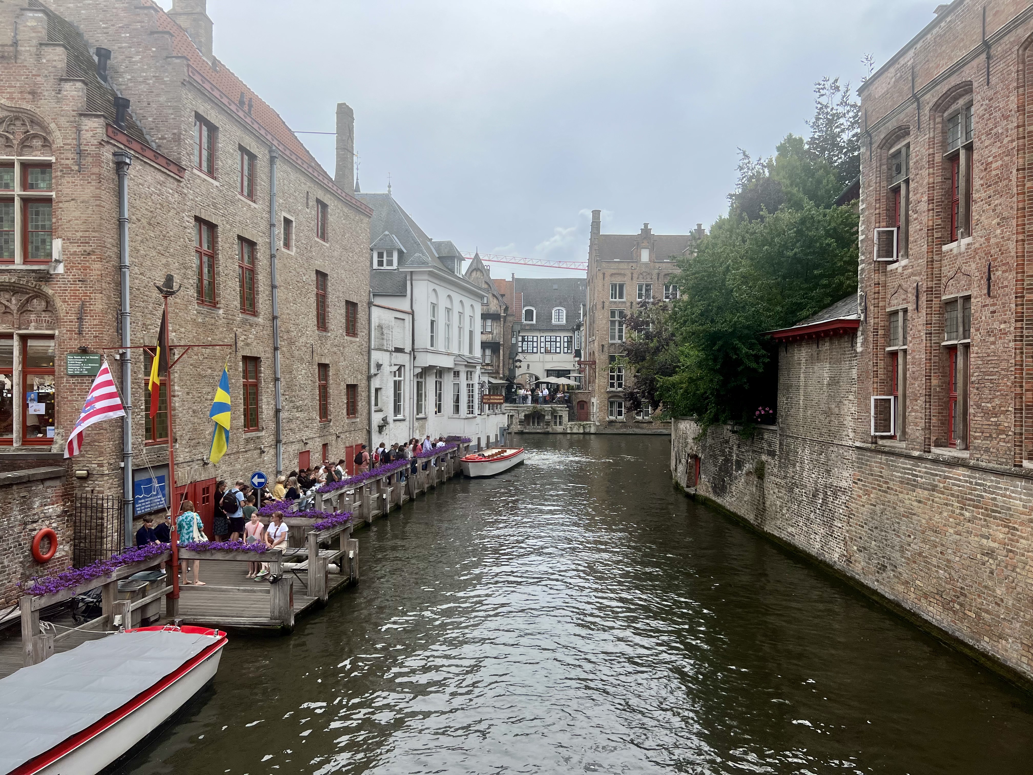 Canal boat tour take-off point