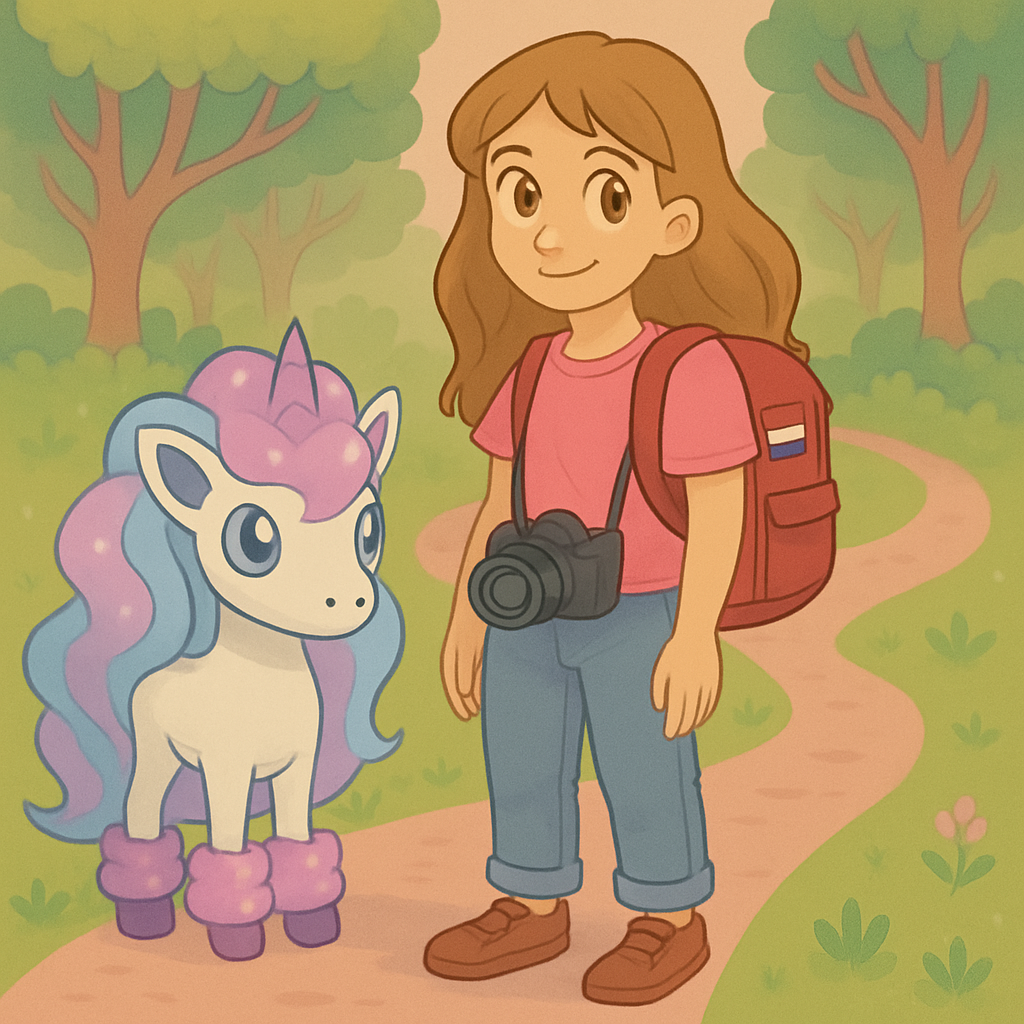 Nina's cartoon avatar