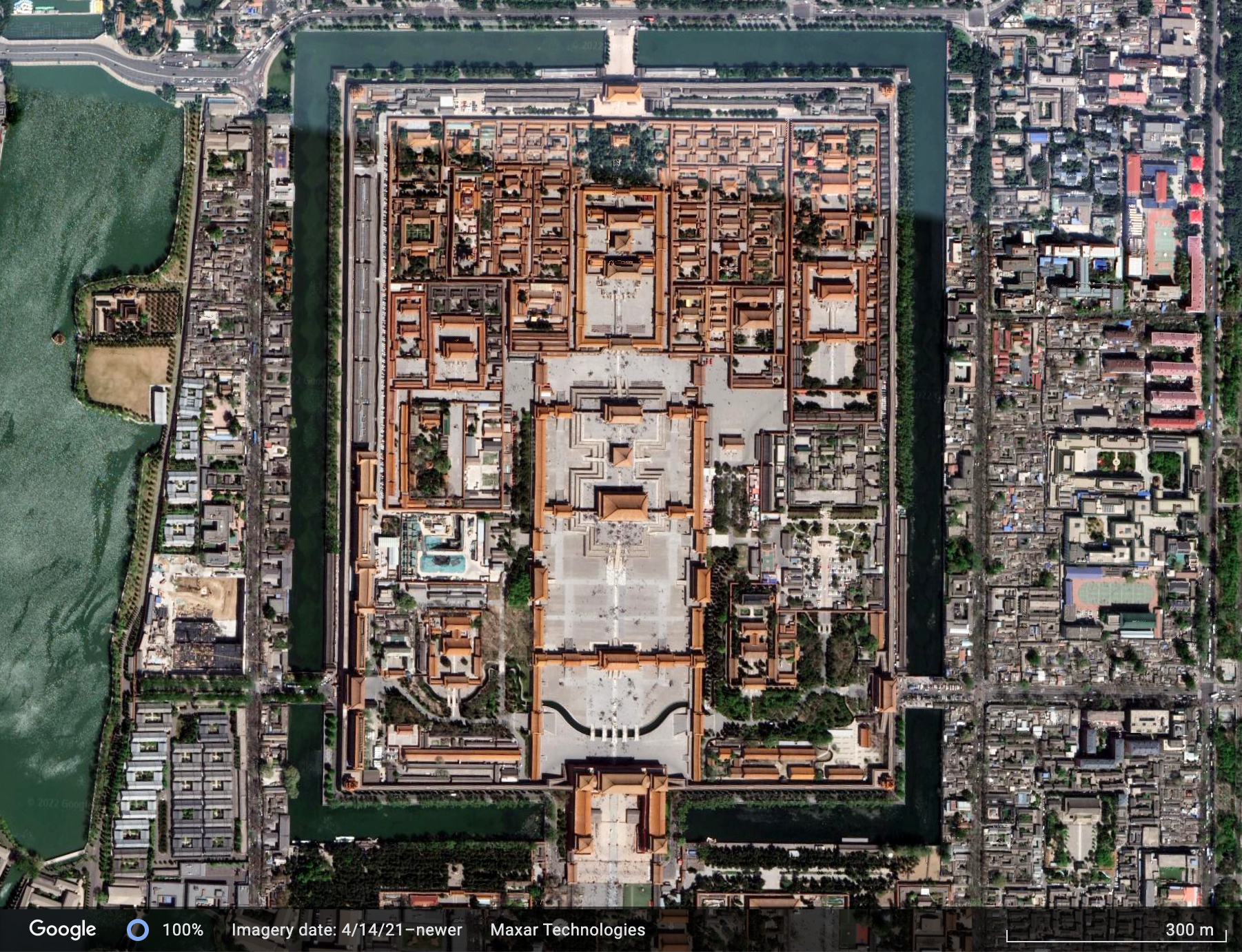 Overview from above from satellite